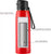 cello Puro Steel-X Cooper 600 Insulated Inner Steel Outer Plastic Water Bottle, 630 ml Bottle  (Pack of 1, Red, Plastic)