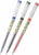 FLAIR Glass Gel Pack of 100 Gel Pen  (Pack of 100, Blue Black and Red)